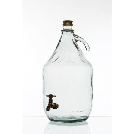 Demizson 5l csapos üveg palack