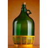 Demizson zöld m.alj 5l üveg palack