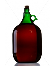 Demizson zöld 5l üveg palack
